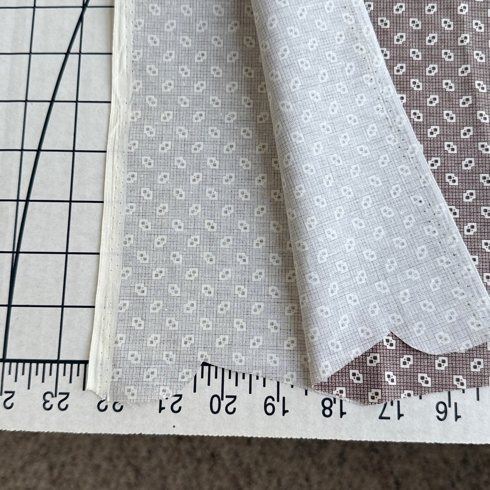 Judie Rothermel Reproduction Quilting Fabric – Brown Geometric Print – 44”x44” - Picture 6 of 10